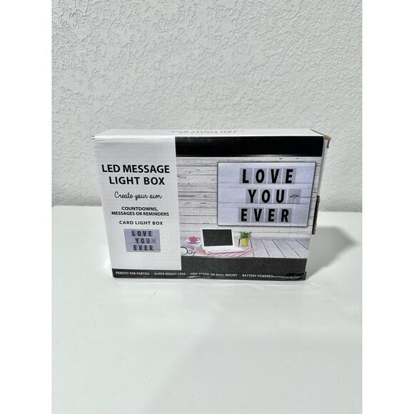 Other - LED Message Light Box Countdowns, Messages or Reminders - White
